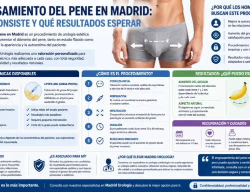 Engrosamiento del pene en Madrid: procedimiento paso a paso